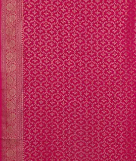 Pink Banaras Crepe Silk Saree T4595433