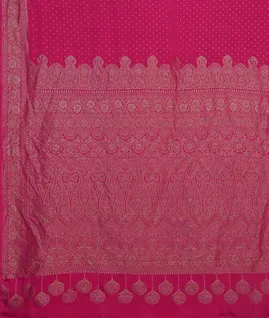Pink Banaras Crepe Silk Saree T4595434