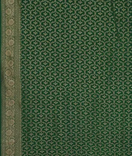 Green Banaras Crepe Silk Saree T4596083