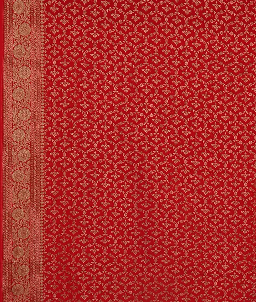 Blue Banaras Crepe Silk Saree T4595563