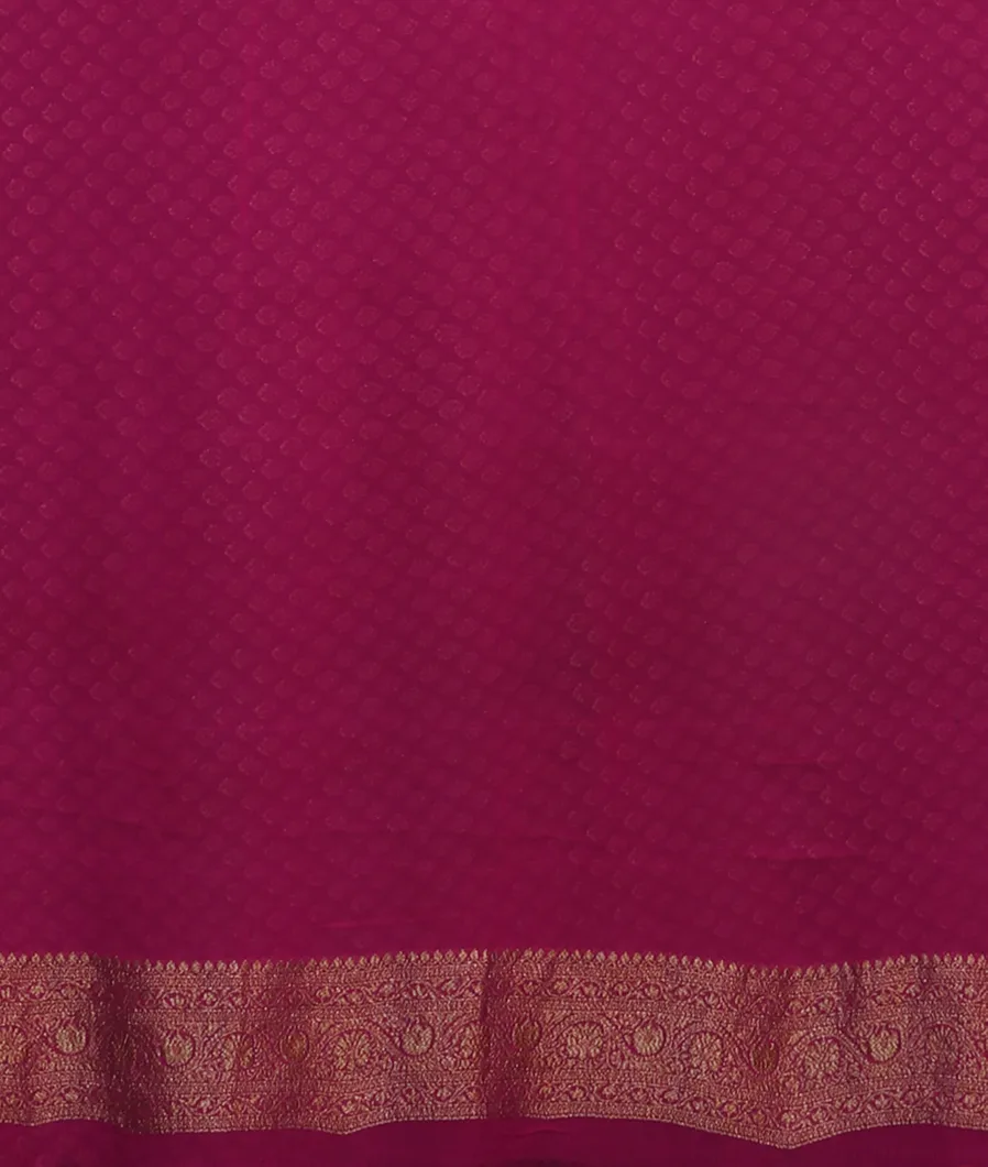 Midnight Blue  Banaras Georgette Silk Saree T4595333