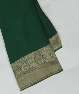 Green Mysore Crepe Silk Saree T4580111