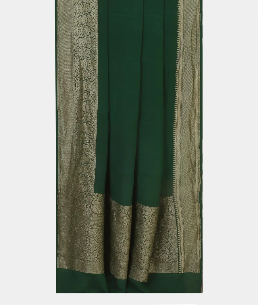 Green Mysore Crepe Silk Saree T4580112