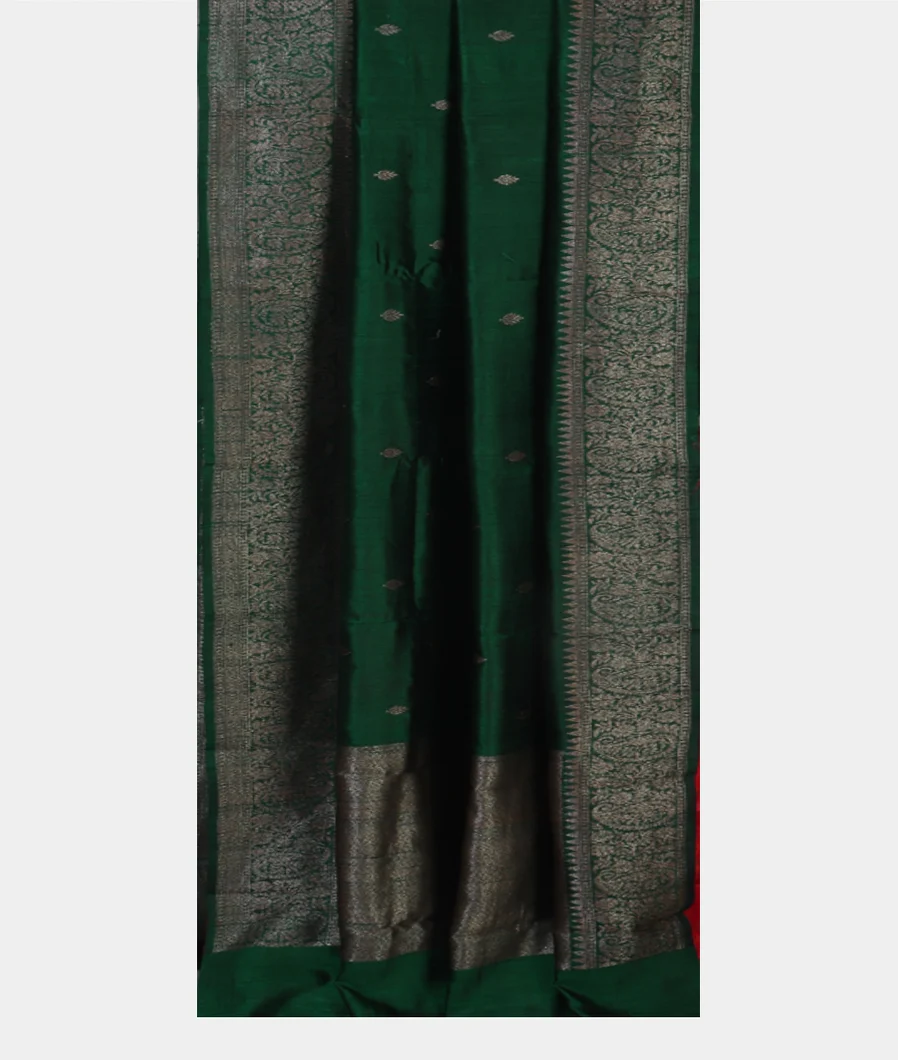 Green Banaras Tussar Saree T4579442