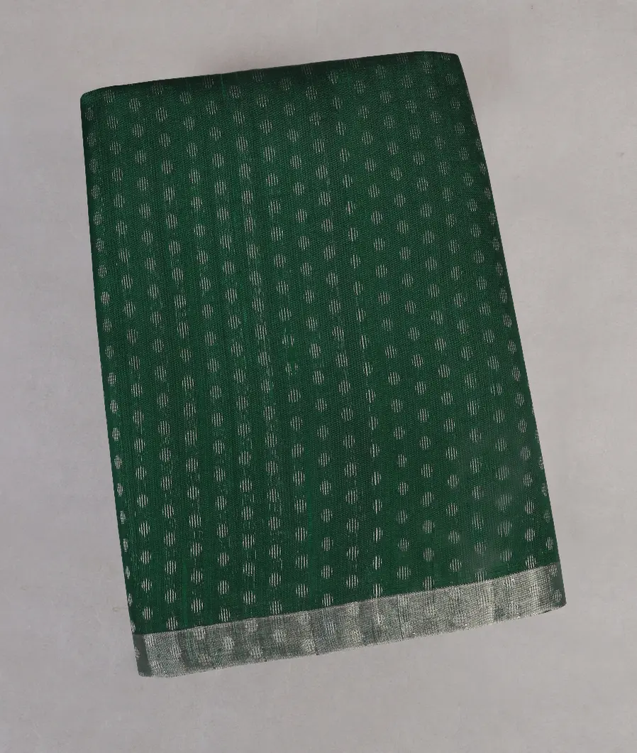 Green Woven Raw Silk Saree T445801-image