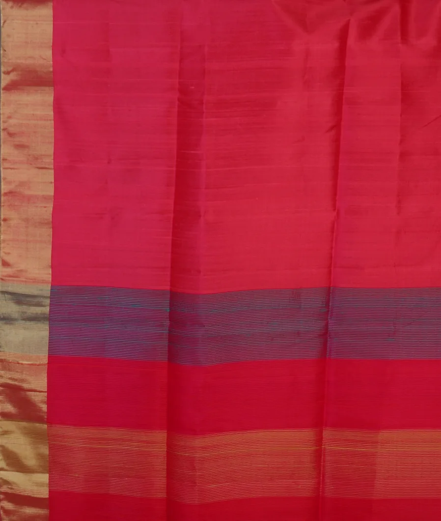 Pink Woven Raw Silk Saree T4578004