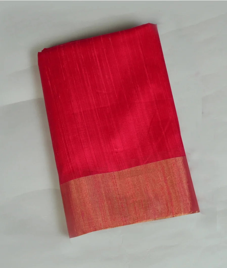Pink Woven Raw Silk Saree T457800-image