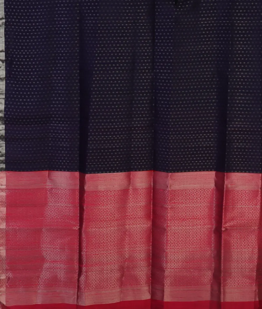 Blue Woven Raw Silk Saree T4577874