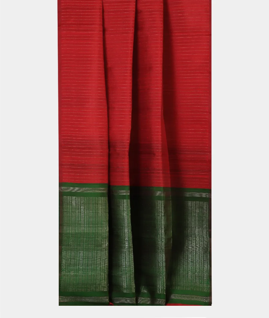 Red Woven Raw Silk Saree T4457592