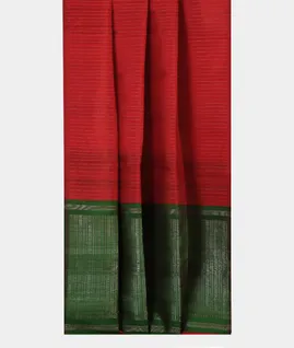 Red Woven Raw Silk Saree T4457592