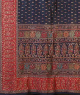 Blue Cashmere Kani Silk Saree T4501384