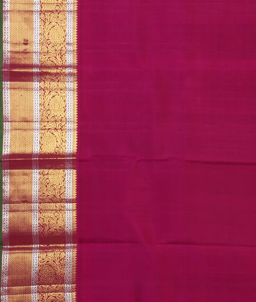 Blue Handwoven Kanjivaram Silk Saree T4372003