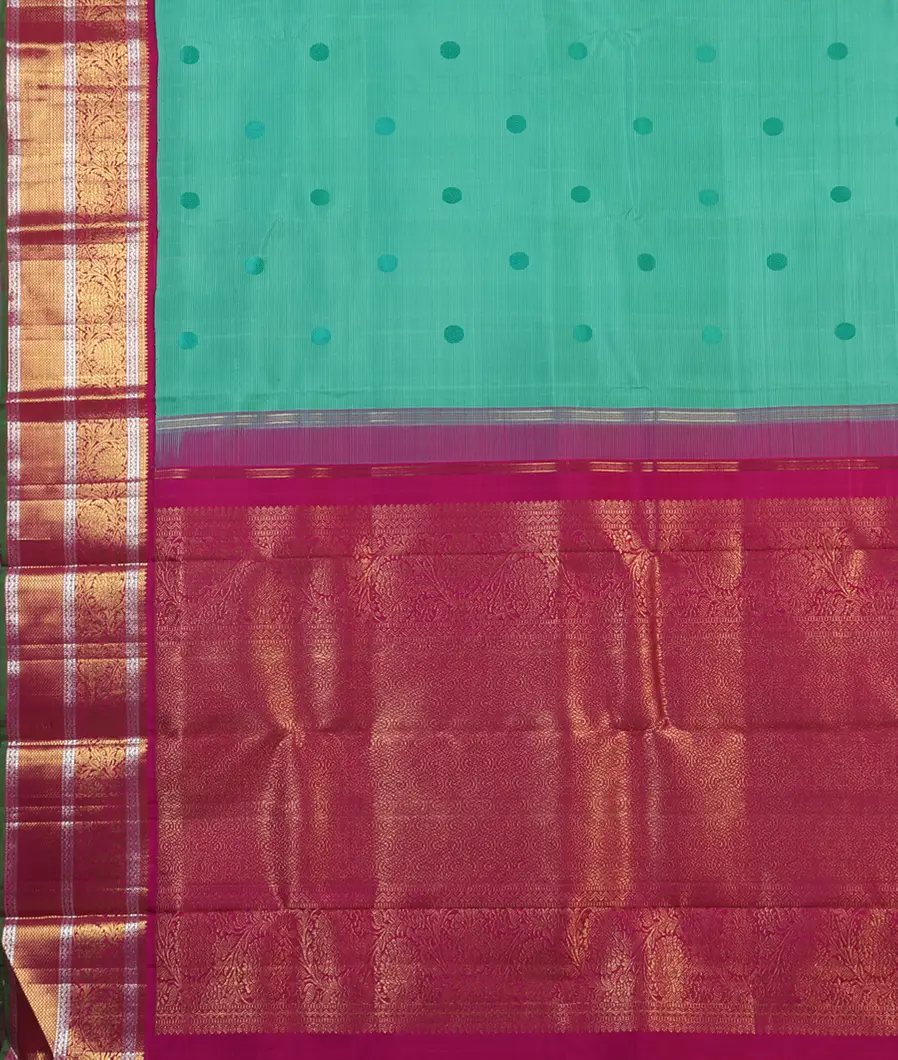 Blue Handwoven Kanjivaram Silk Saree T4372004