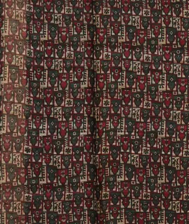 Green Tussar Printed Saree T4550123