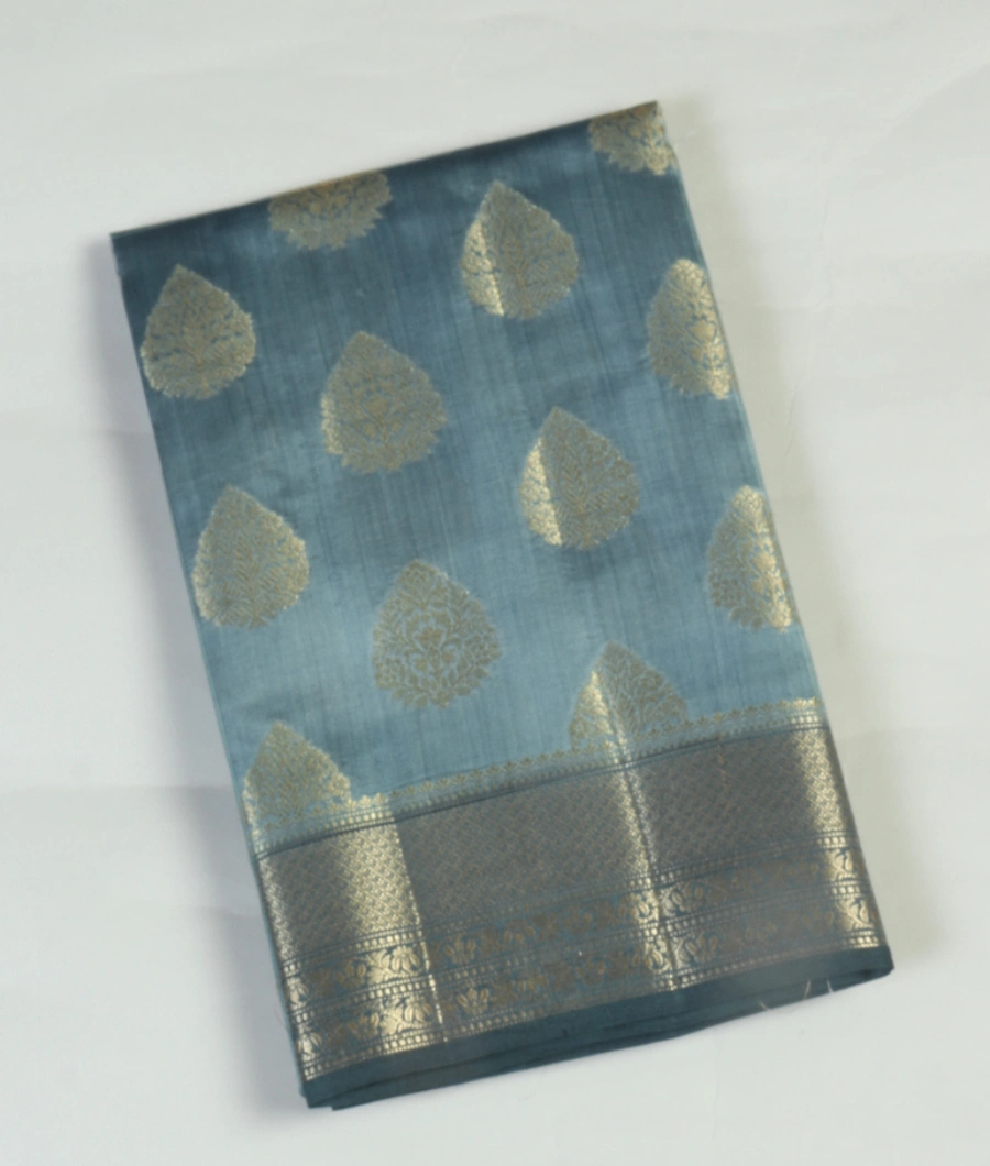 Bluish Grey Chaniya Silk Saree T459892-image