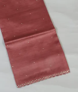 Pink Tussar Embroidery Saree T4594561