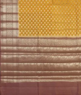 Yellow Chaniya Silk Saree T4598754