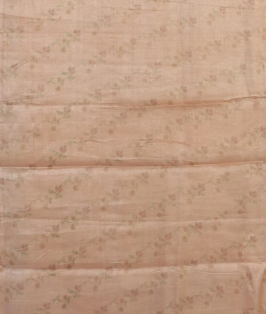 Pink Tussar Printed Saree T3935323