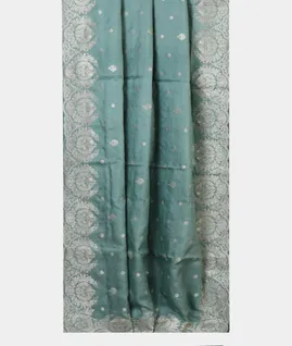 Light Blue Tussar Embroidery saree T4594522