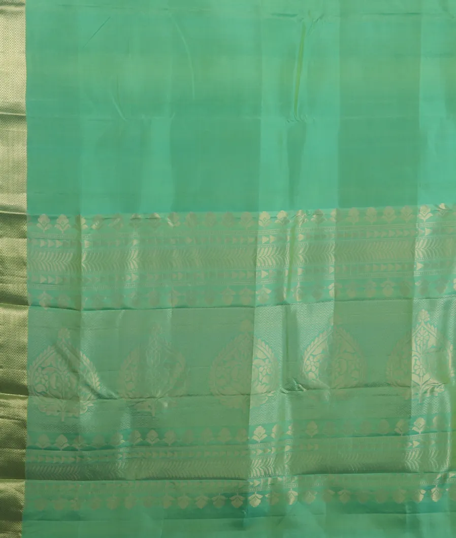 Green Soft Silk Saree T4354164