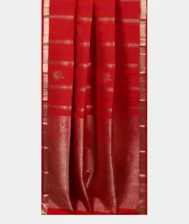 Red Handwoven Kanjivaram Silk Saree T4560072