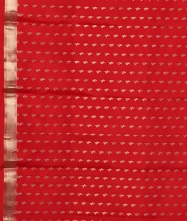 Red Handwoven Kanjivaram Silk Saree T4560073