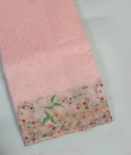 Pink Kora  Organza Embroidery Saree T4389241