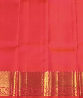 Yellow Handwoven Kanjivaram Silk Pavadai T4608742