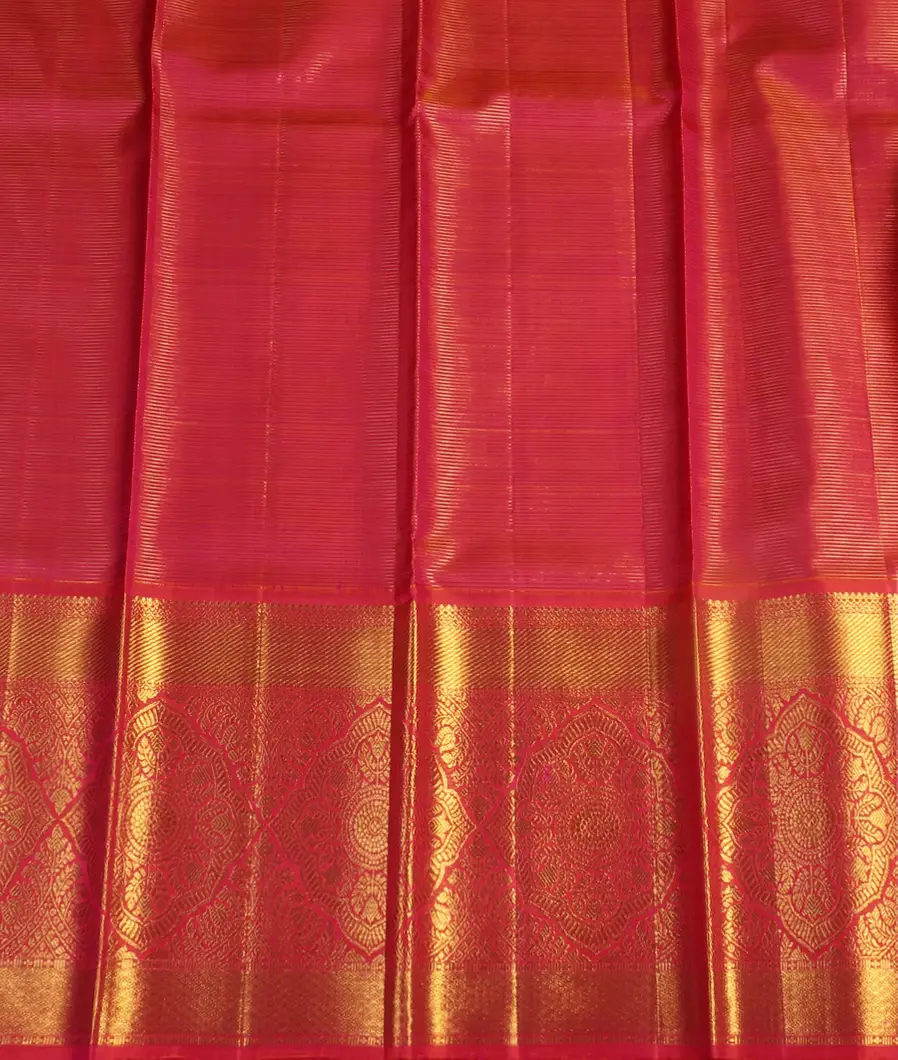Green Handwoven Kanjivaram Silk Pavadai T4199752