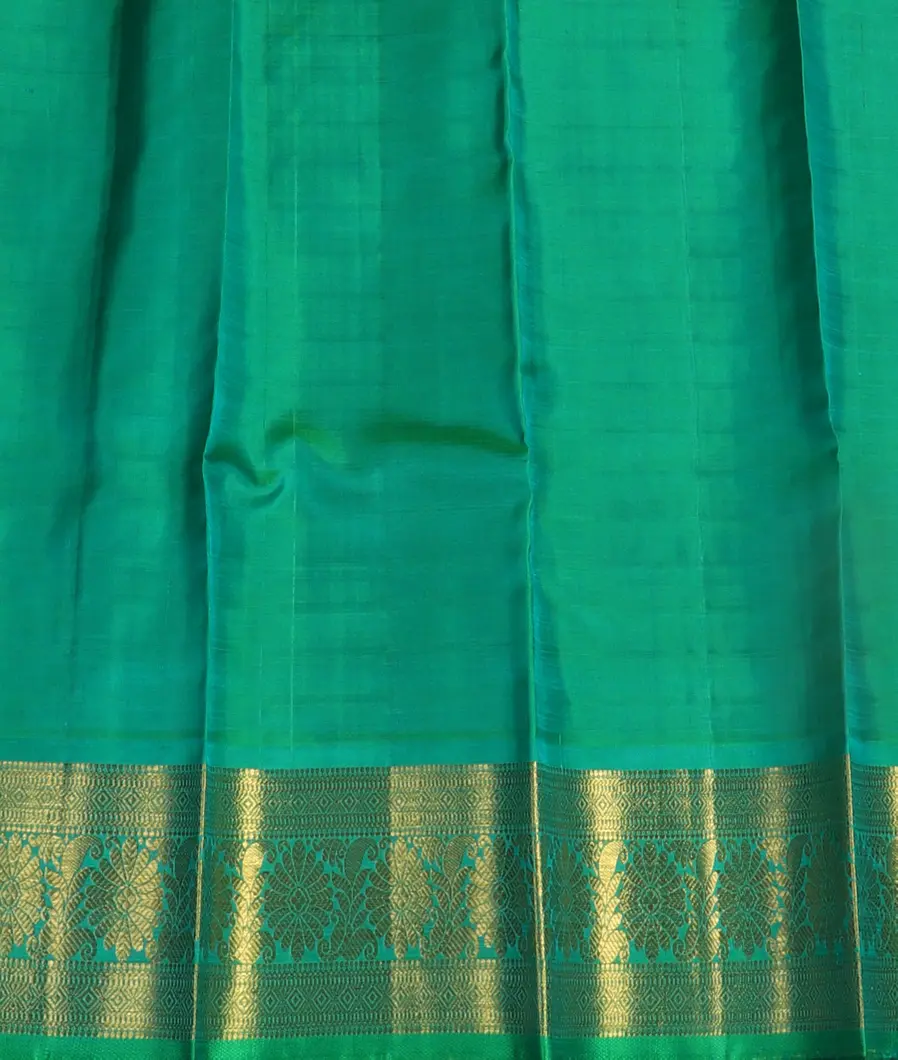 Blue Handwoven Kanjivaram Silk Pavadai T4132622