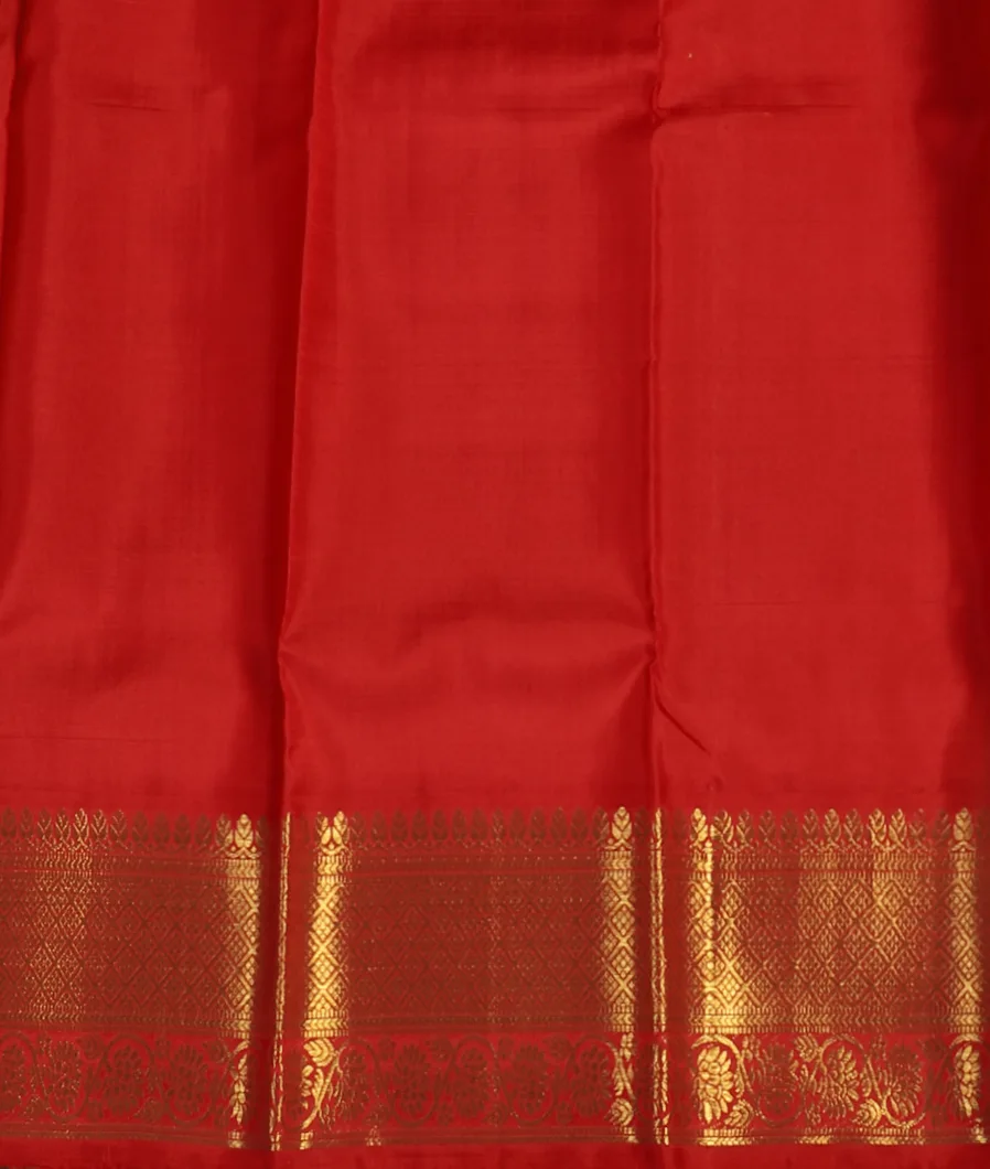 Yellow Handwoven Kanjivaram Silk Kids Pavadai T3994442