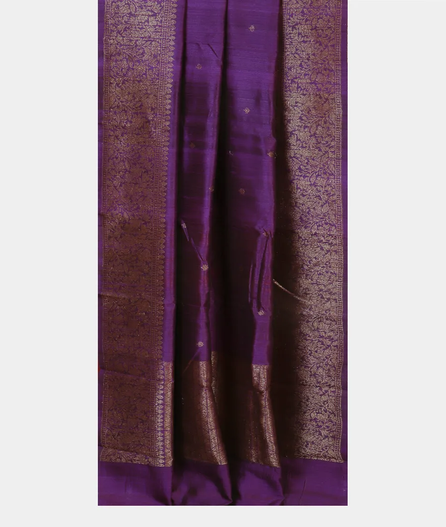 Purple Banaras Tussar Saree T4579192