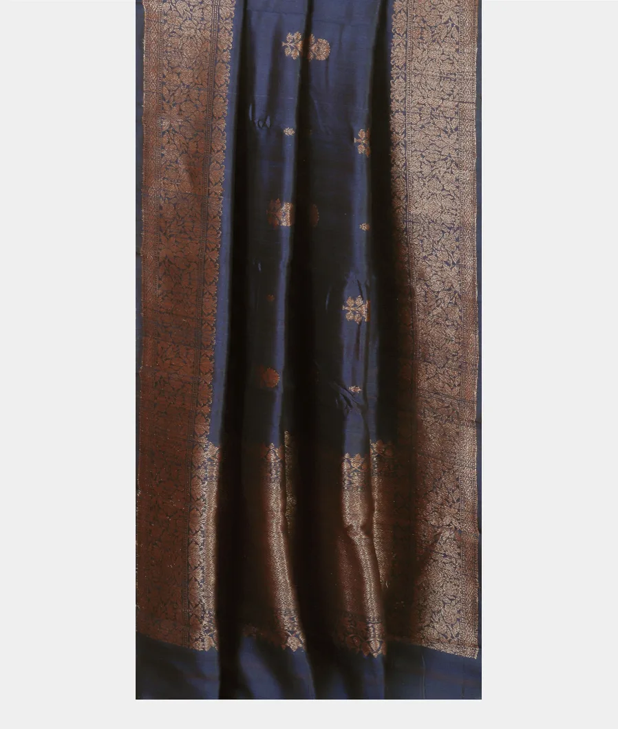 Blue Banaras Tussar Saree T4565072