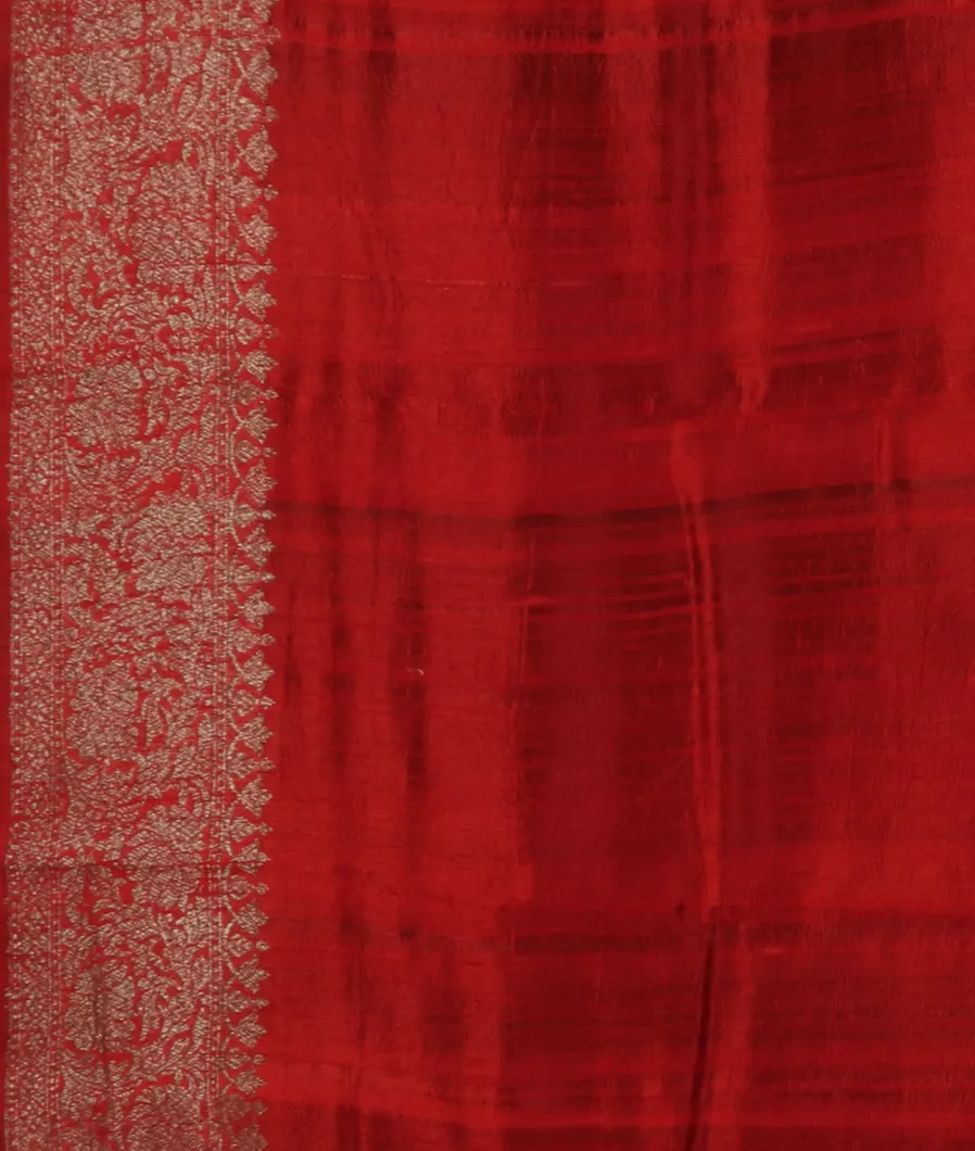 Green Banaras Tussar Saree T4564983