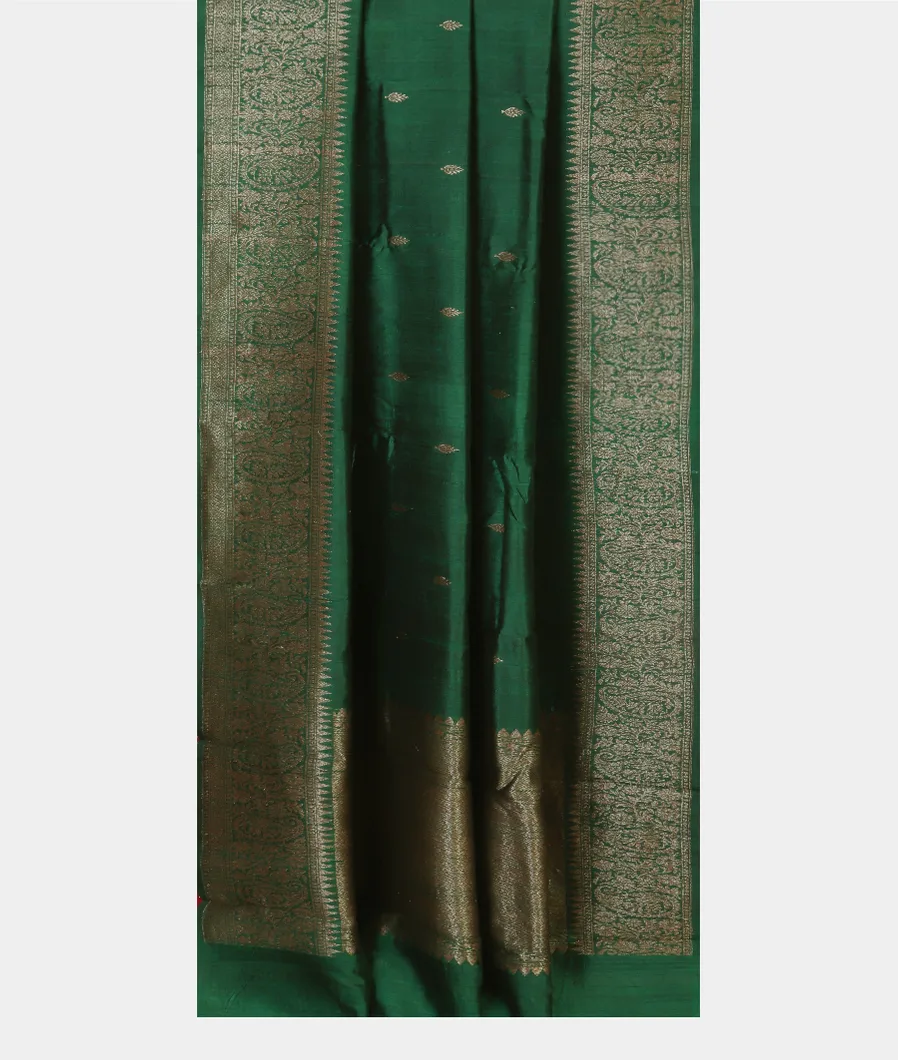 Green Banaras Tussar Saree T4565032