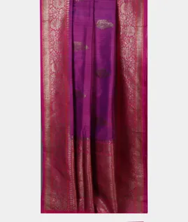 Purple  Banaras Tussar Saree T4581022