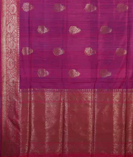 Purple  Banaras Tussar Saree T4581024