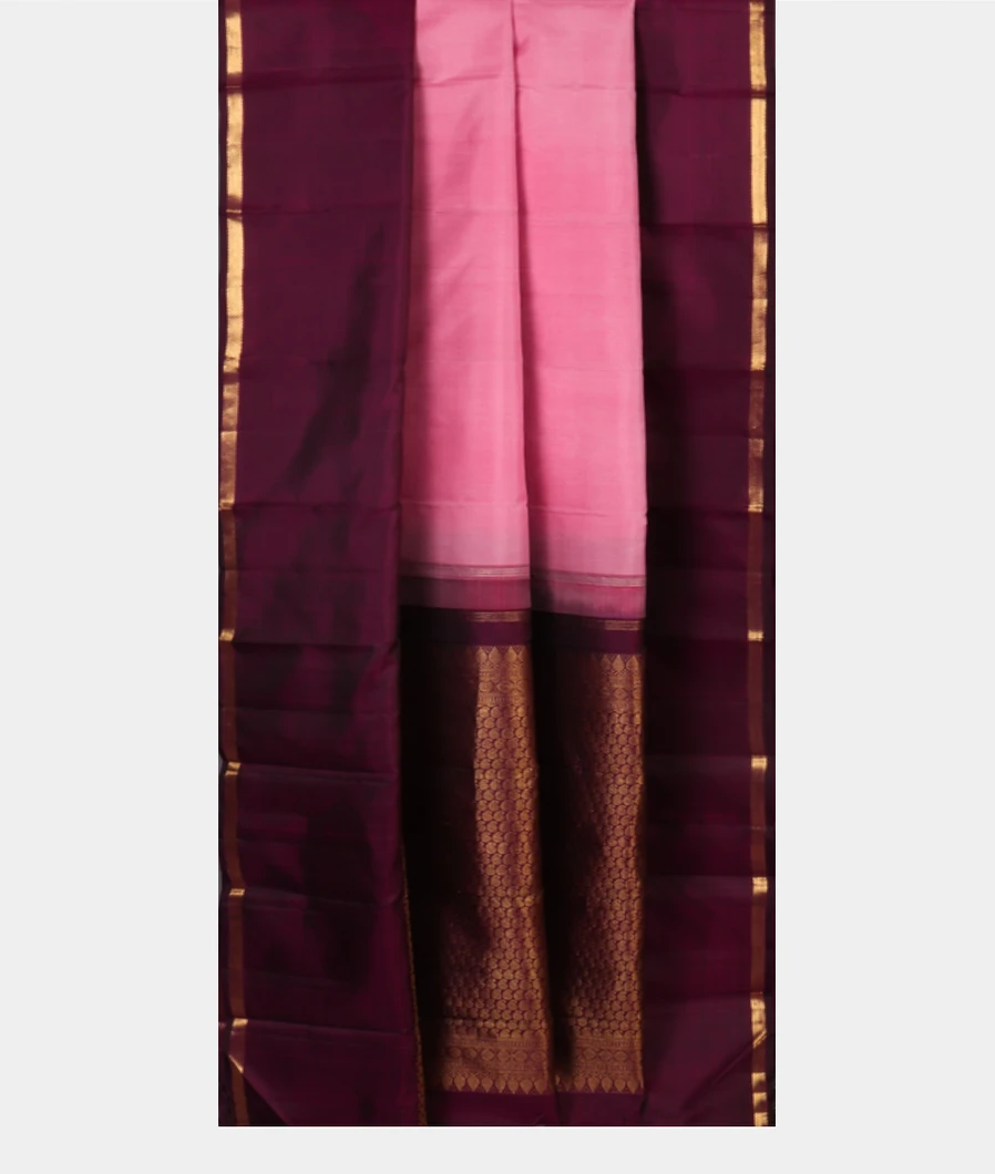 Pink Handwoven Kanjivaram Silk Saree T4488802