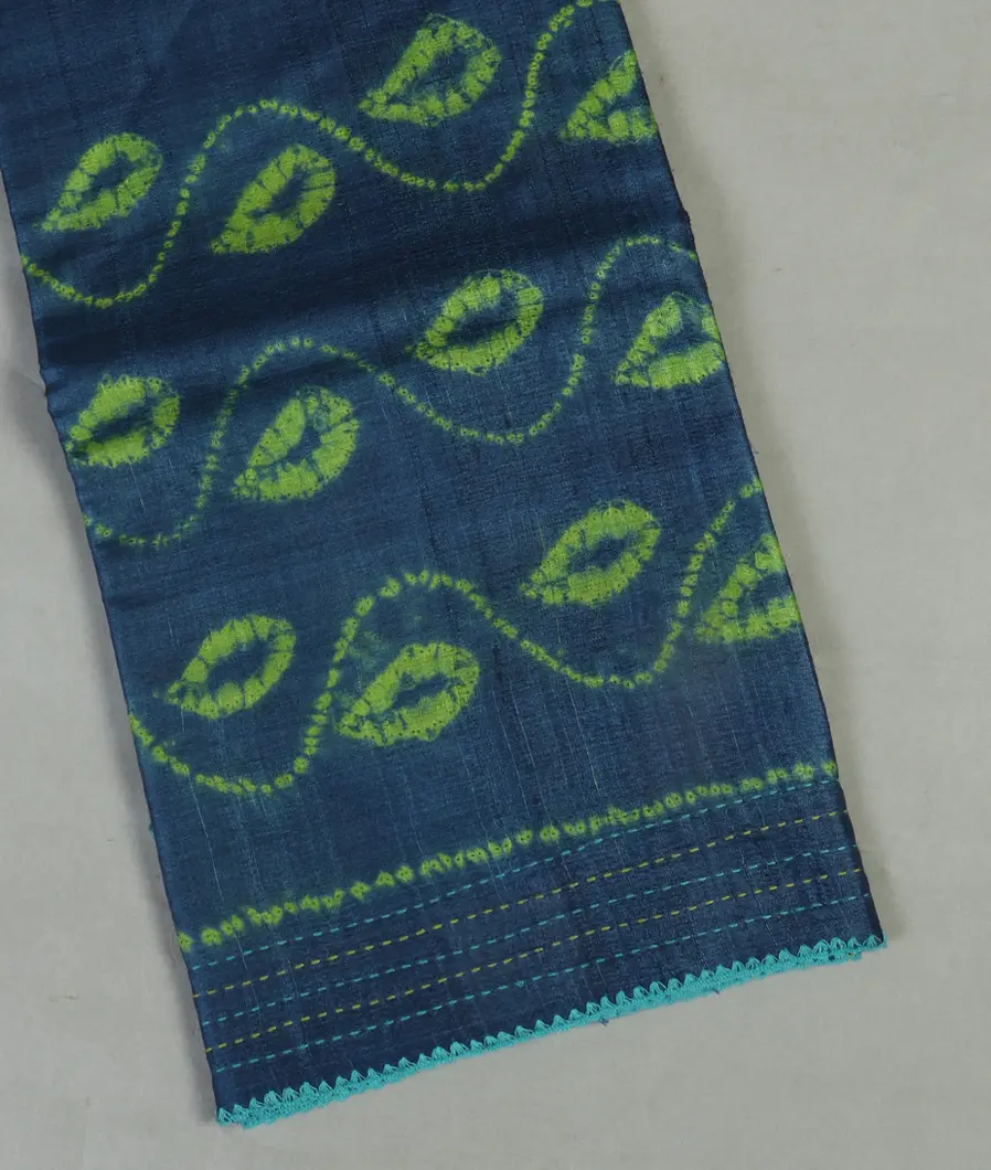 Blue Tussar printed Saree T461788-image
