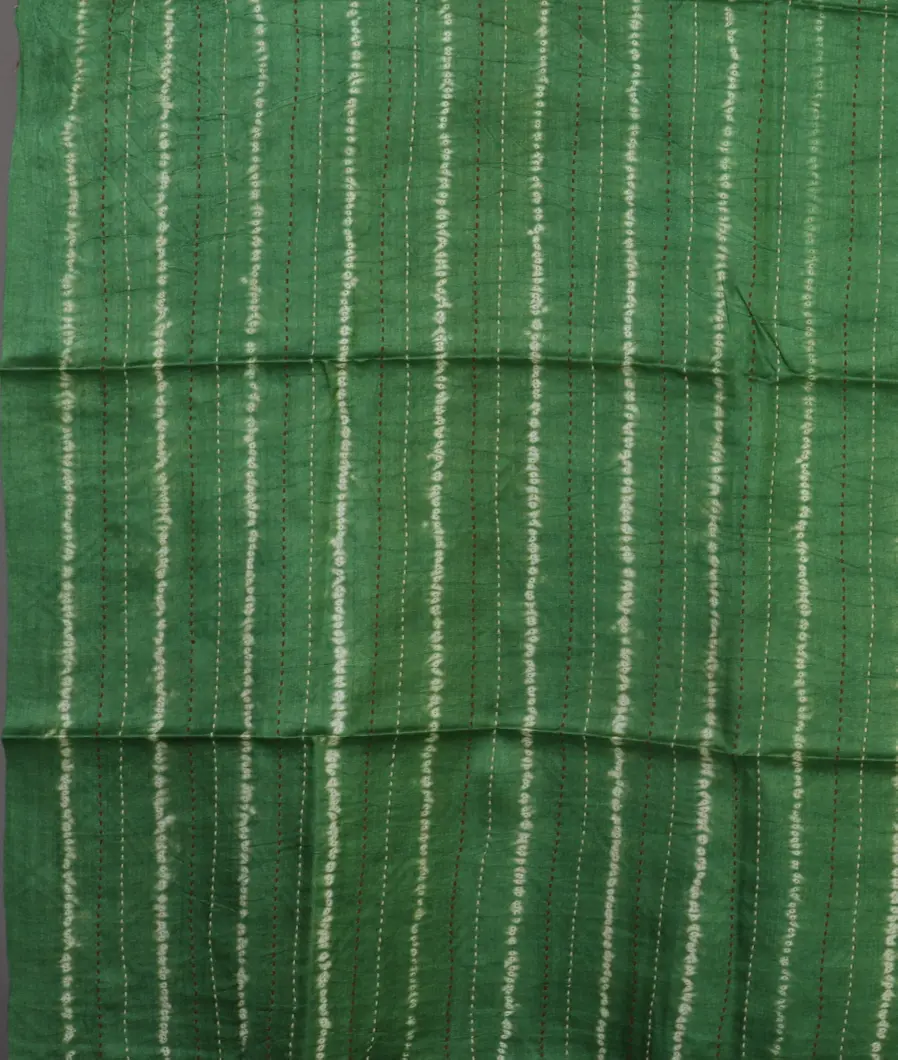 Red Tussar printed Saree T4617863