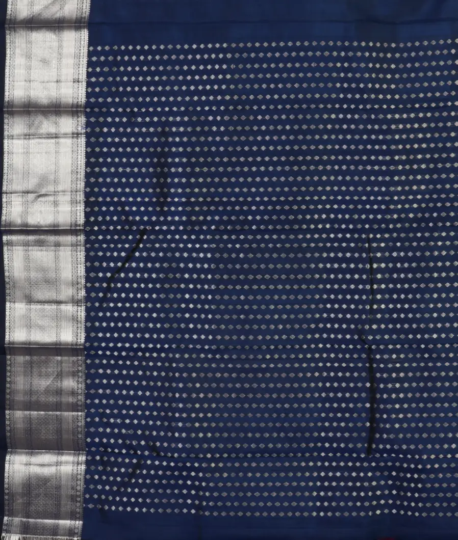 Blue Handwoven Kanjivaram Silk Saree T4491233