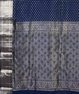Blue Handwoven Kanjivaram Silk Saree T4491234