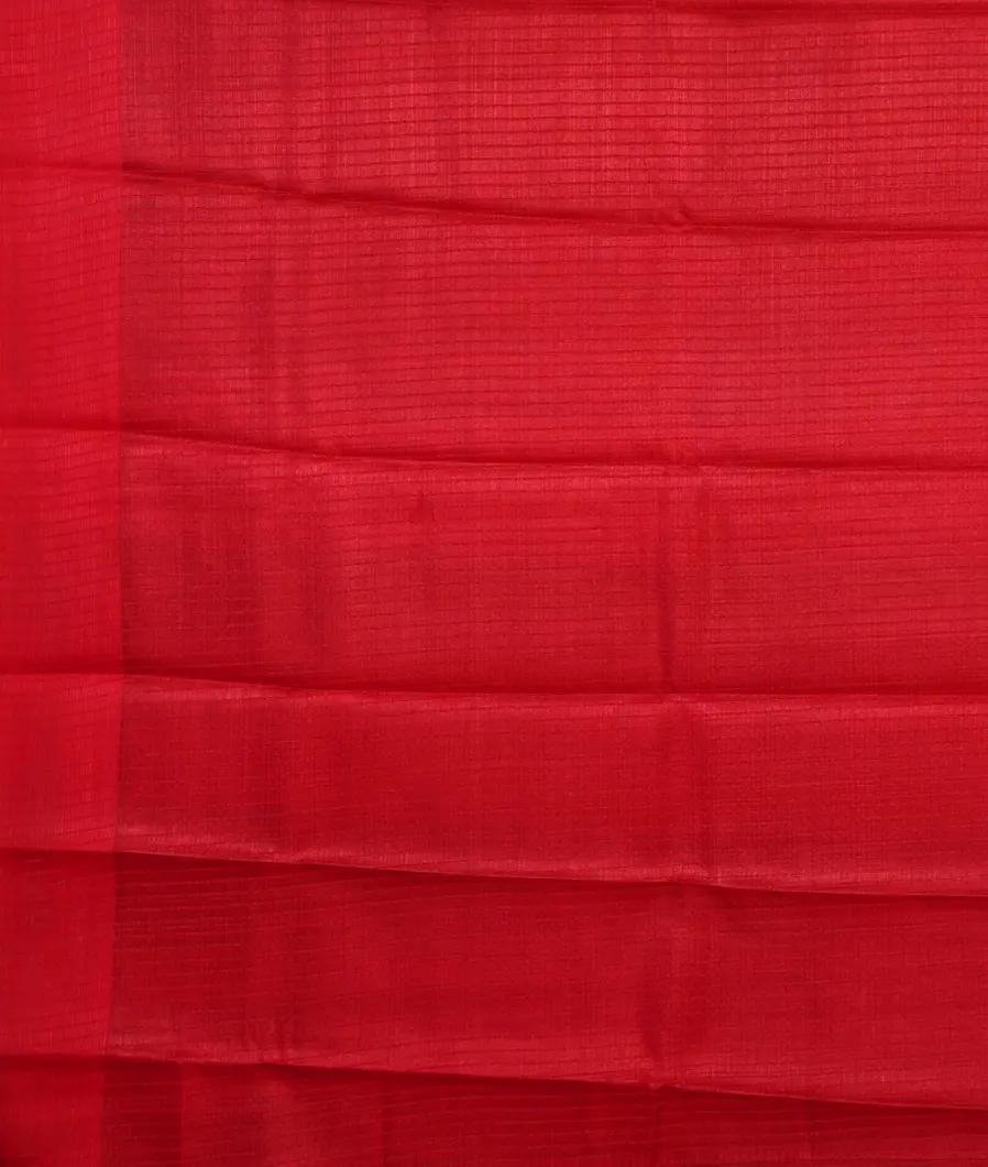 Red Tussar Printed Saree T4503083