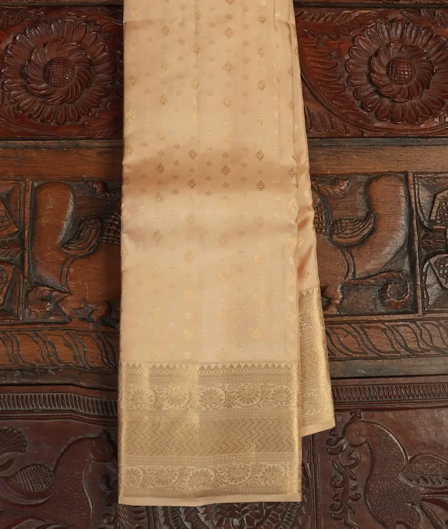 Beige Soft Silk Saree T437360-image