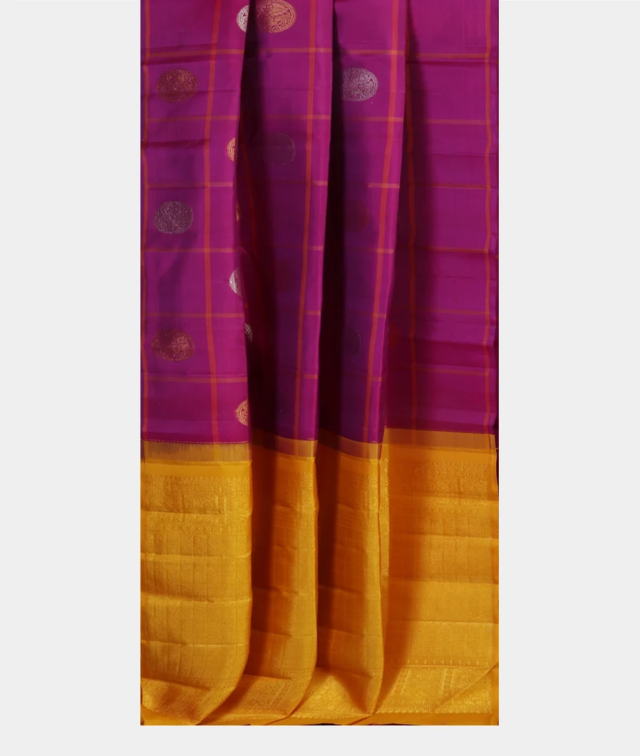 Purple Handwoven Kanjivaram Silk Saree T4623622