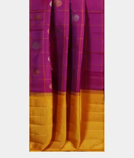 Purple Handwoven Kanjivaram Silk Saree T4623622
