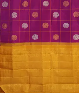 Purple Handwoven Kanjivaram Silk Saree T4623624