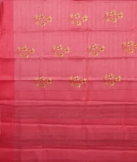 Pink Tussar Printed Saree  T4620364