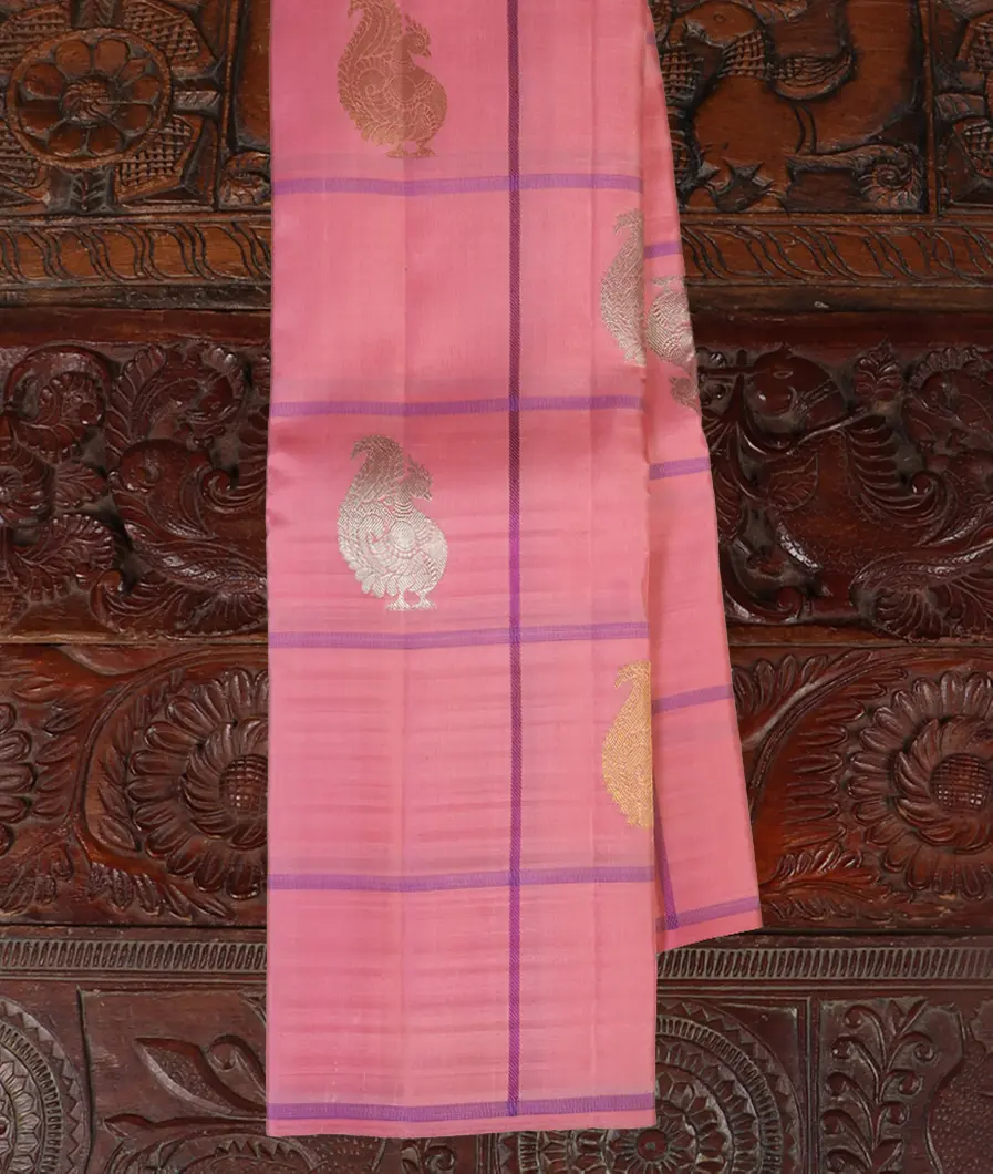 Pink Handwoven Kanjivaram Silk Saree T462360-image
