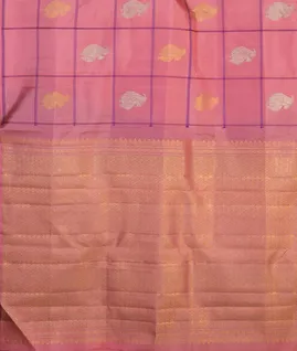 Pink Handwoven Kanjivaram Silk Saree T4623604